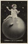 VINTAGE POSTCARD Fantasy Child Ground