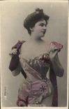 VINTAGE POSTCARD Fantasy Woman Valder Theater