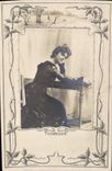 VINTAGE POSTCARD Fantasy Woman Thomassin Theater