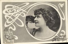 VINTAGE POSTCARD Fantasy Woman Thylda Theater