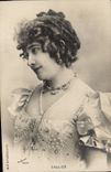 VINTAGE POSTCARD Fantasy Woman Saulier Theater