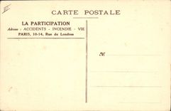 VINTAGE POSTCARD Insurance Head office of the Participation 10 14 Rue de Londres Paris