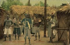 VINTAGE POSTCARD Negre Black Man Senegalese Village Carries Toucouleurs Shirt
