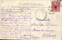 VINTAGE POSTCARD Negro Black Man African Village Fair of Bordeaux 1907