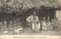 VINTAGE POSTCARD Negro Black Man Missions of PP of the Saint Spirit the lacon of reading