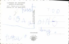 MODERN CARD Negro Black Child Departure for the Africa dance