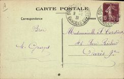 CPA Negre Homme Noir Missions d'Afrique Une societe joyeuse rentrant du travail