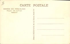 CPA Negre Femme Noire Mission des Peres Blancs AOF