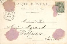 VINTAGE POSTCARD Bank Thunder Savings bank Old Hotel of Uzes