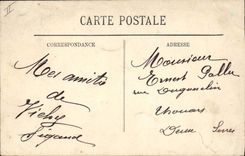 VINTAGE POSTCARD Bank Savings bank Thiers