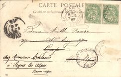 CPA Folklore Auvergne La Montargene