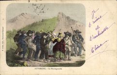 CPA Folklore Auvergne La montagnarde