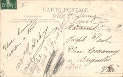 CPA Folklore Auvergne La bourree