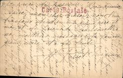 VINTAGE POSTCARD Drawing with the hand Drum