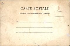 VINTAGE POSTCARD Dessin with the Foret hand has edge of water