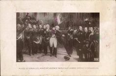 CPA Histoire Napoleon 1er Musee de Versailles Montfort Adieux de Napoleon a la Garde Imperiale a Fontainebleau