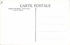 VINTAGE POSTCARD Napoleon History 1st Battle of Austerlitz Baron Gerald Museum of Versailles