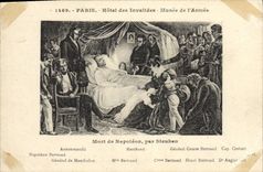 VINTAGE POSTCARD History Napoleon 1st Paris Hotel of the Invalids Dead Museum of the army of Napoleon by Steuben
