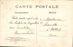 VINTAGE POSTCARD History Napoleon 1st Paris Hotel of the Invalids Museum of the army Relics of Napoleon 1st