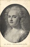 CPA Madame de Varens d'apres Quentin La Tour 