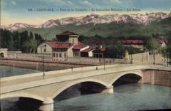 CPA Colombe Colombophilie Grenoble Pont de la citadelle Le colombier Militaire Les Alpes