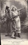 VINTAGE POSTCARD Militaria triples It ententen here they are! Zouave
