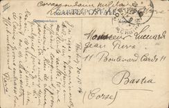 CPA Militaria Escouade de Zouaves defendant un passage