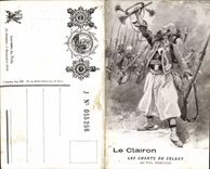 CPA Militaria Le Clairon Les chants du soldat Paul Deroulede 