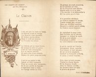 CPA Militaria Le Clairon Les chants du soldat Paul Deroulede 