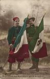 VINTAGE POSTCARD Militaria Zouave Italy France