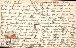 VINTAGE POSTCARD Militaria Zouave Italy France