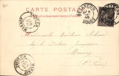 VINTAGE POSTCARD Fantasy the Moon Pierrot TOP