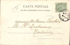 CPA Fantaisie Lune Au clair de la lune Pierrot