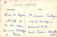 VINTAGE POSTCARD Fantasy the Paris Moon the Moulin-Rouge Night