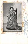 VINTAGE POSTCARD Woman Theater Miss Delvair