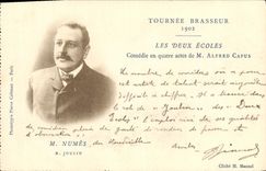 VINTAGE POSTCARD Theater Turned Brewer the 1902 Two Schools Comedy of Alfred Capus Numes Joulin