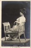 VINTAGE POSTCARD Woman Theater Scala MArville