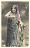 VINTAGE POSTCARD Woman Theater Bruzeau Madnesses Paris Shepherdess