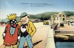 CPA Negre Homme Noir Marseille 