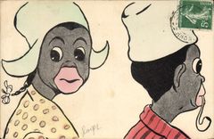 CPA Negre Homme Noir 