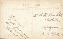 Medianoche del niño del negro del negro de la POSTAL de la VENDIMIA