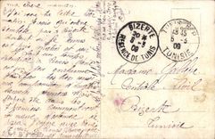 Tabaco de Túnez de la pipa del hombre negro del negro de la POSTAL de la VENDIMIA