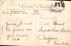 VINTAGE POSTCARD Bank Valence the Post office building and the Savings bank