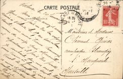 VINTAGE POSTCARD Bank Valence Post office building Savings bank