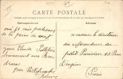 VINTAGE POSTCARD Bank Savings bank Villefranche