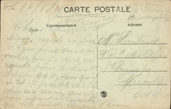 VINTAGE POSTCARD Valenec Bank the Savings bank La Poste and the condition of Silks