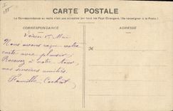 VINTAGE POSTCARD Bank Savings bank Voiron (chart toilee)