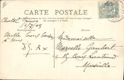 CPA Folklore Auvergne La Bourree Croisement