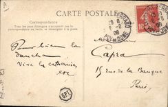 CPA Folklore Auvergne La Bourree 