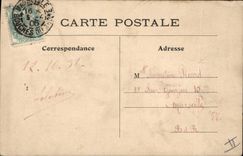 VINTAGE POSTCARD (drawing with the hand) Poisson